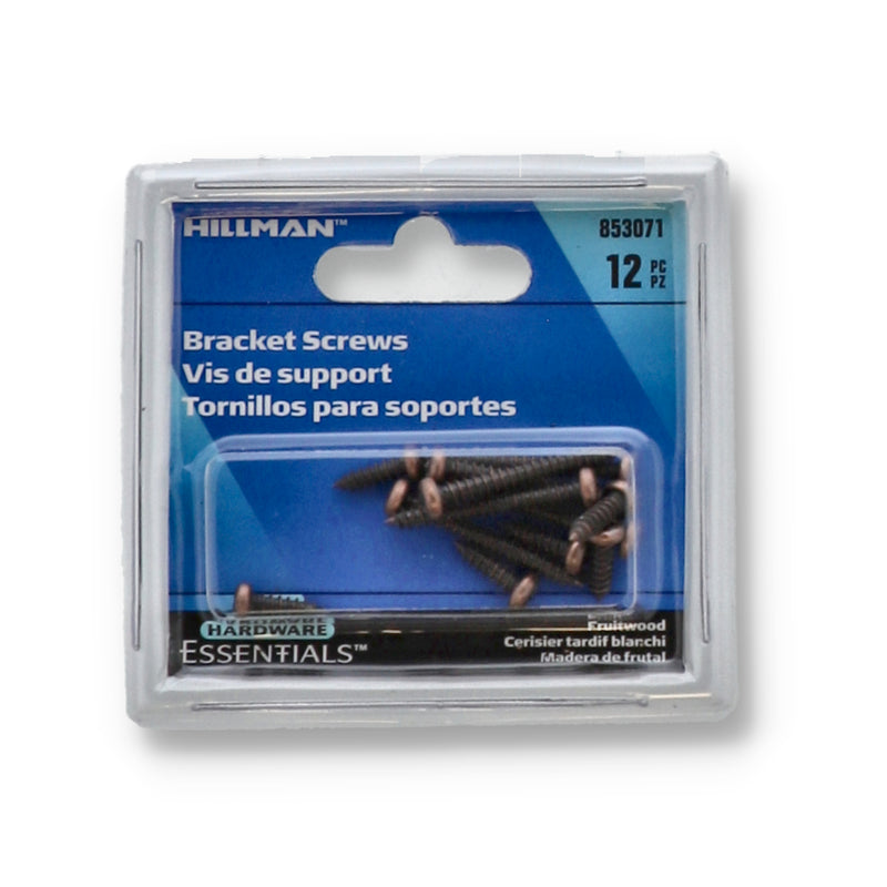 HILLMAN 12pc SHELF SUPPORT BRACKET SCREWS