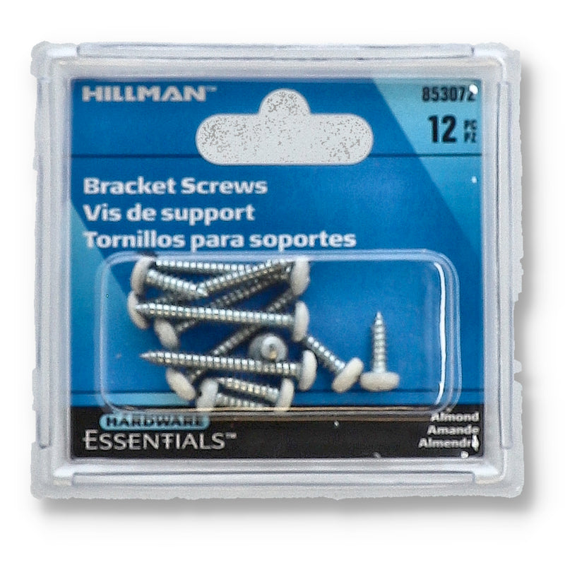 HILLMAN 12PC BRACKET SCREWS ALMOND