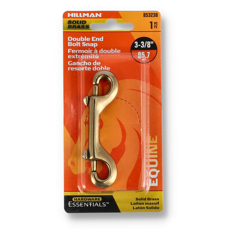 HILLMAN 3-3/8'' SOLID BRASS BOLT SNAP