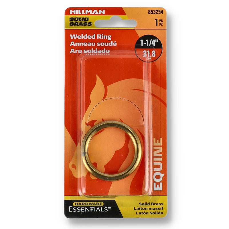 HILLMAN 1-1/4'' SOLID BRASS WELDED RING