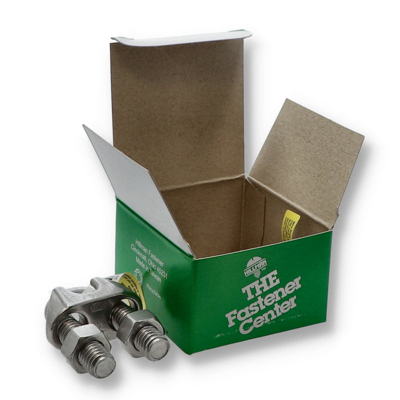 HILLMAN STAINLESS WIRE ROPE CLIP 1/2'' BULK + UPC
