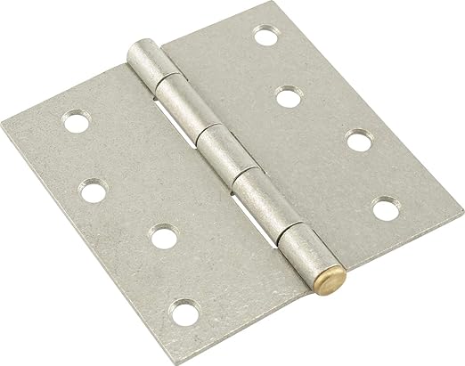 4'' SQUARE CORNER DOOR HINGE GALVANIZED BULK & UPC LABEL