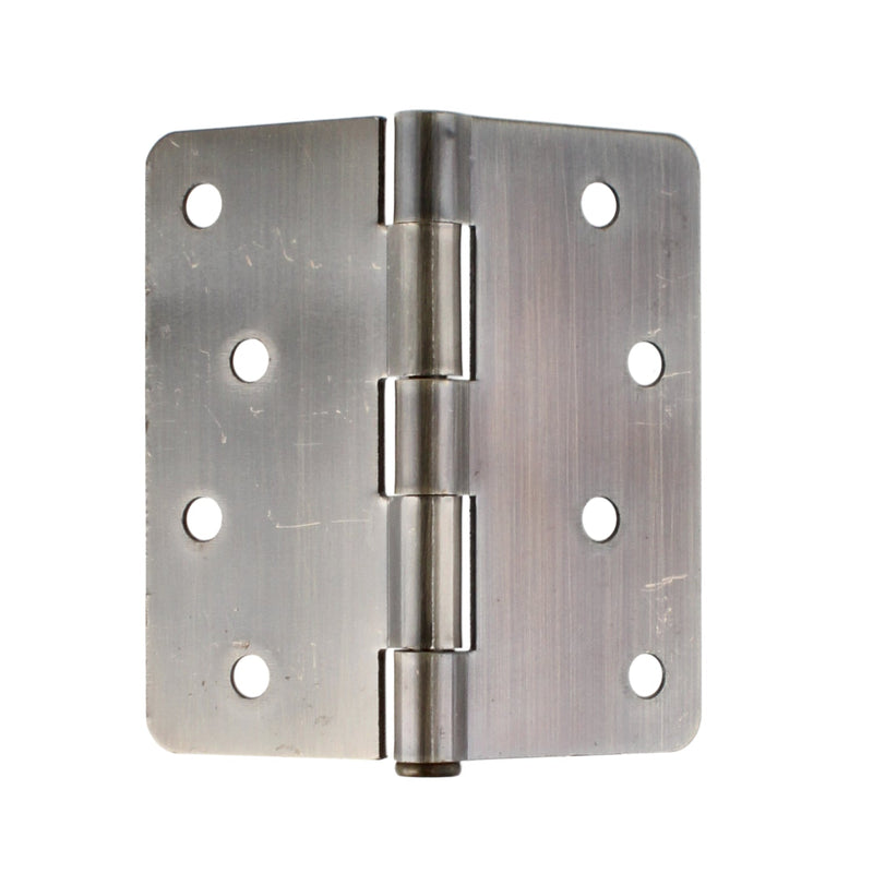 HILLMAN 4'' DOOR HINGE ANTIQUE BRASS 1/4'' RADIUS BAG & UPC