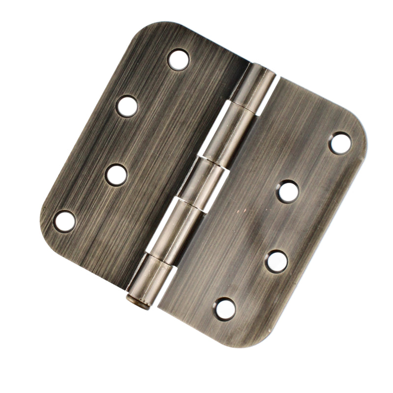 HILLMAN 4'' DOOR HINGE ANTIQUE BRASS 5/8'' RADIUS BAG & UPC