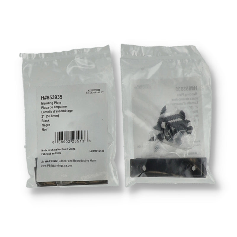 HILLMAN 4PC 2'' MENDING PLATES BLACK