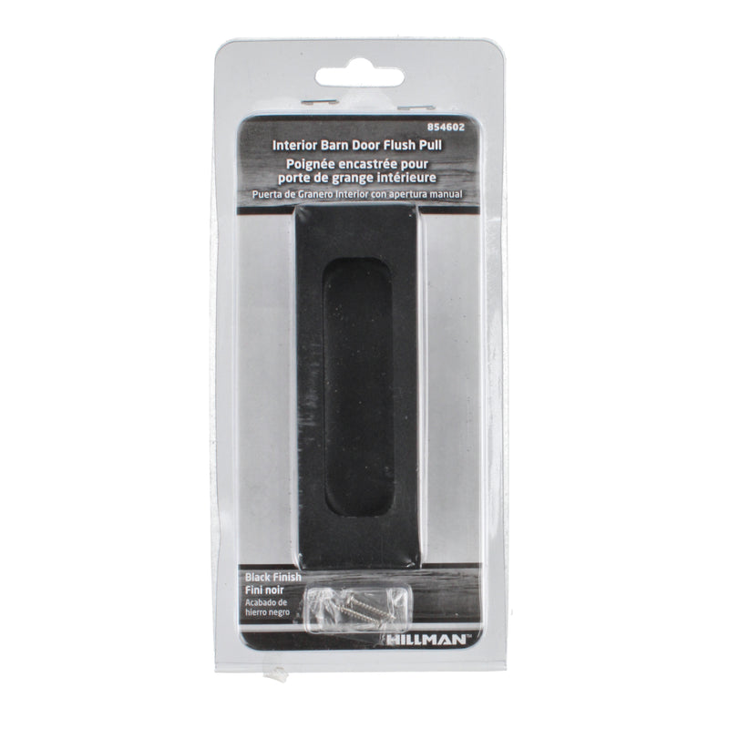 HILLMAN INTERIOR BARN DOOR FLUSH PULL BLACK