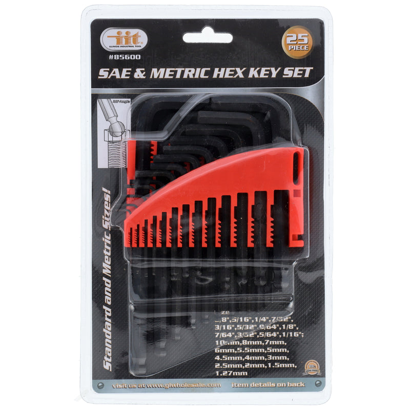 IIT 25pc BALL HEX KEY WRENCH SET