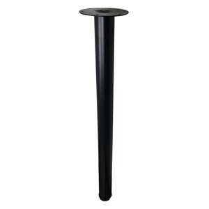27'' BLACK METAL FIXED LEGS 2'' DIAMETER