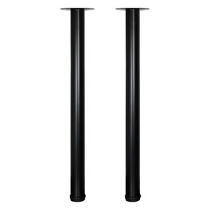 27'' BLACK METAL FIXED LEGS 2'' DIAMETER