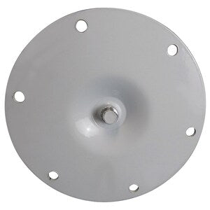 27'' WHITE METAL FIXED LEGS 2'' DIAMETER