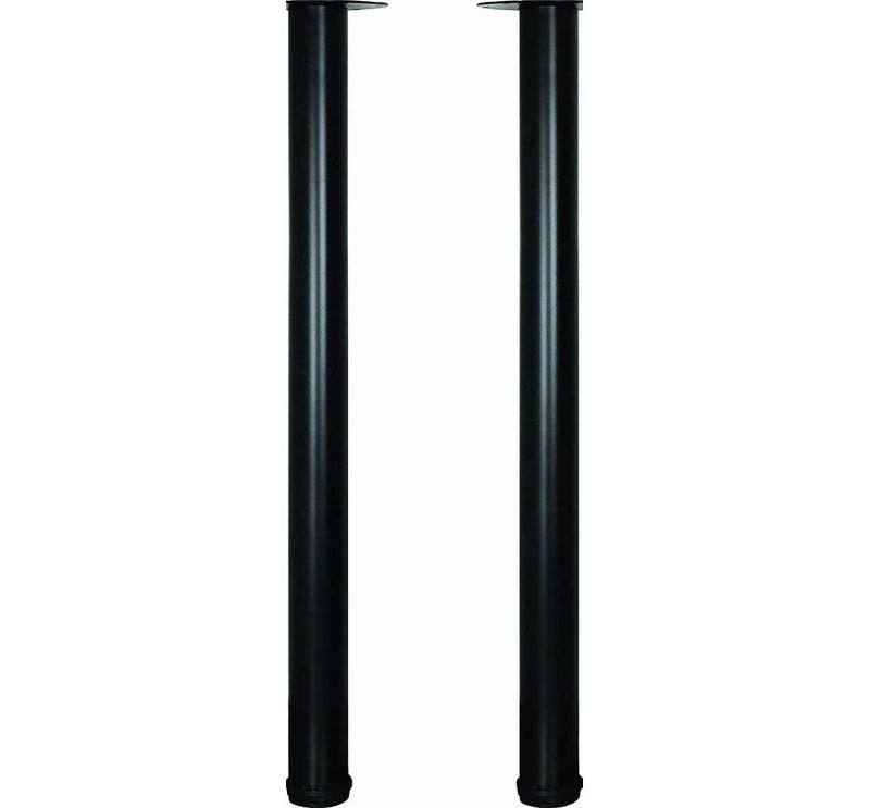 27'' BLACK METAL FIXED LEG 2'' DIAMETER