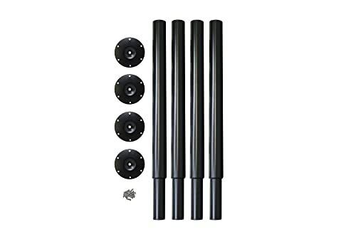 27'' BLACK METAL ADJUSTABLE LEG 2'' DIAMETER