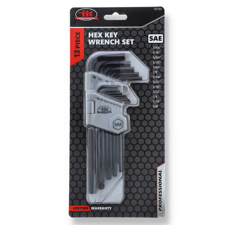 IIT PRO 13pc LONG SAE HEX KEY WRENCH SET