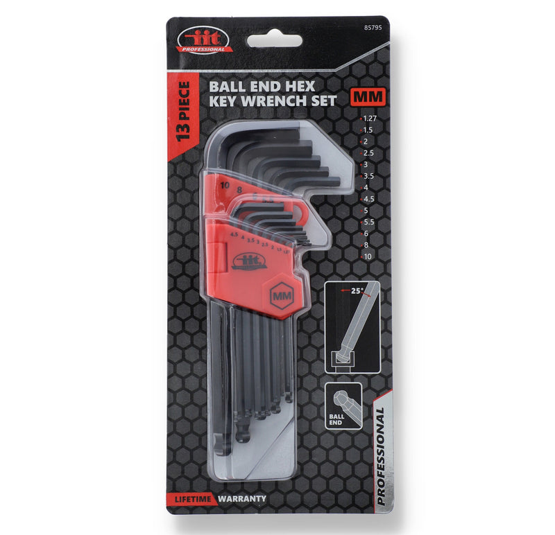 IIT PRO 13pc LONG ARM BALL MM HEX KEY WRENCH SET