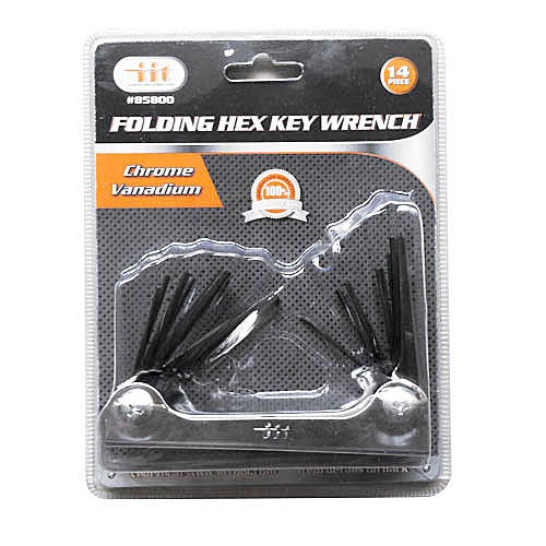 IIT 14pc FOLDING HEX KEY WRENCH