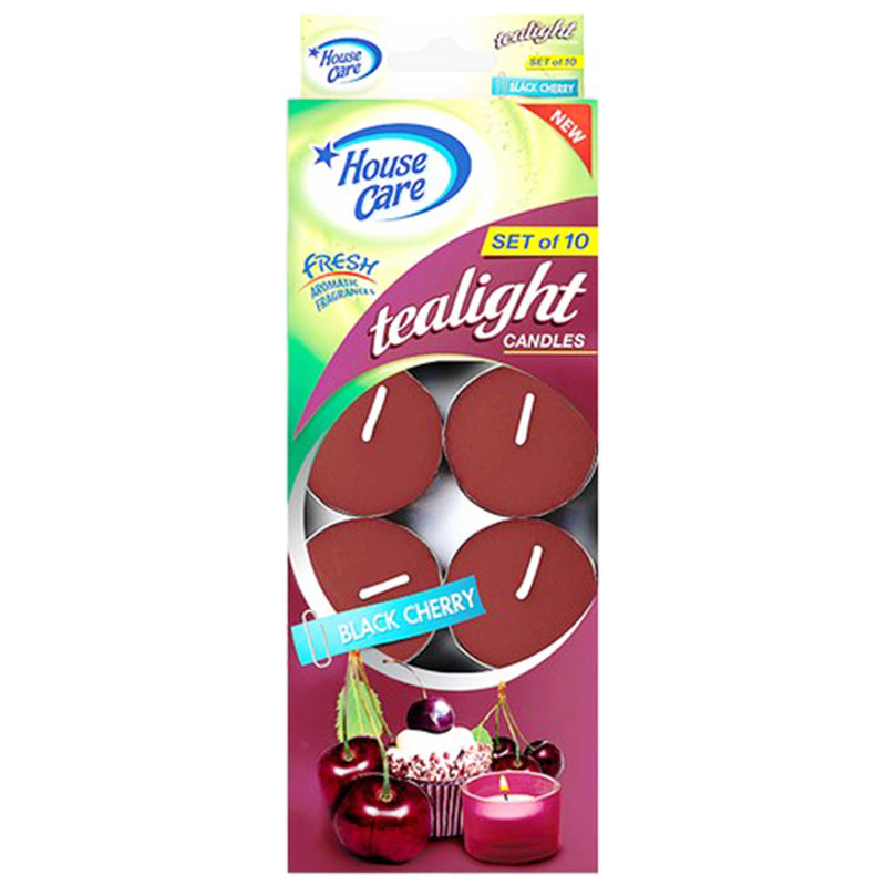 10ct TEALIGHT CANDLE BLK CHERRY