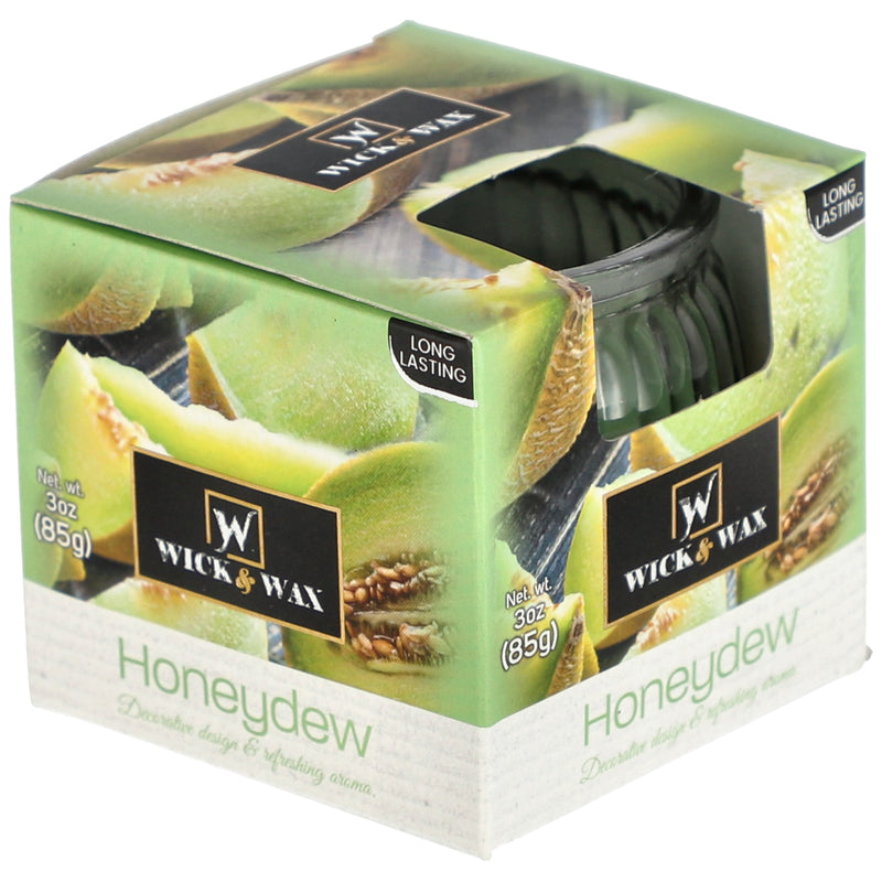 3oz GLOBE GLASS CANDLE-HONEYDEW BOXED