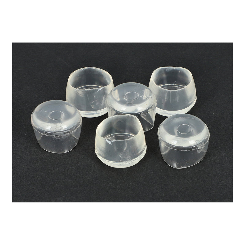 SHEPHERD 24CT 7/8'' CLEAR PLASTIC CHAIR TIPS