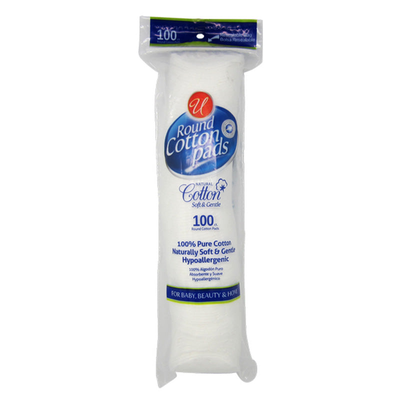 100ct ROUND COTTON PADS