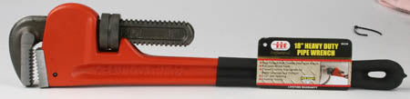 IIT 18'' PIPE WRENCH WITH GRIP