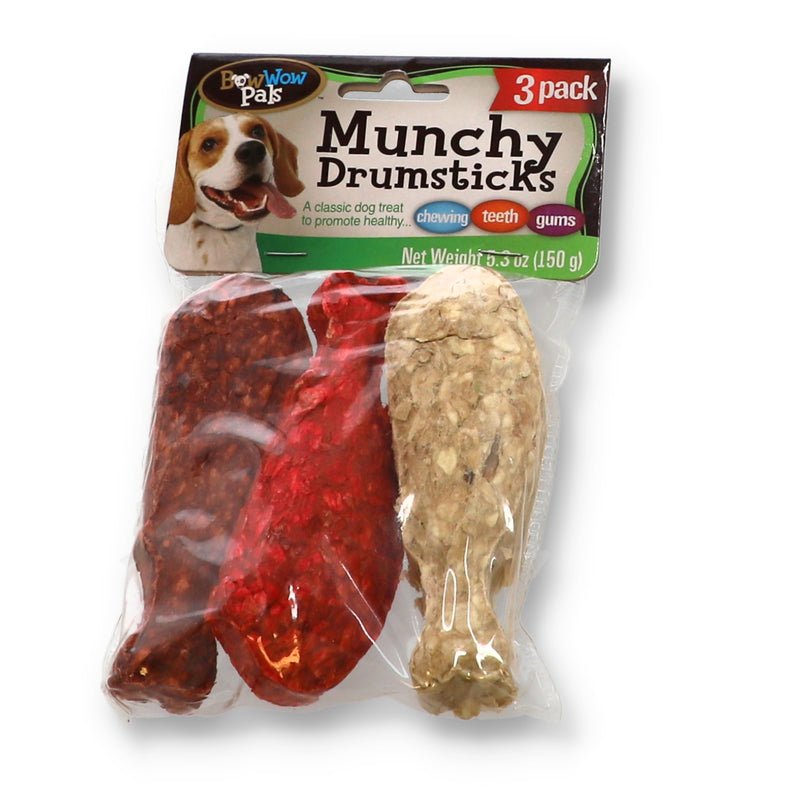3PK MUNCHY DRUMSTICKS DOG TREATS