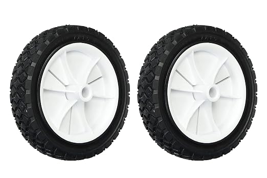SHEPHERD 2PK 7'' x 1-1/2'' PLASTIC WHEEL RUBBER TREAD