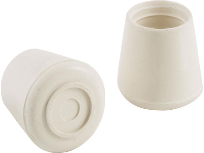 SHEPHERD 24PK 5/8'' WHITE RUBBER CHAIR TIPS