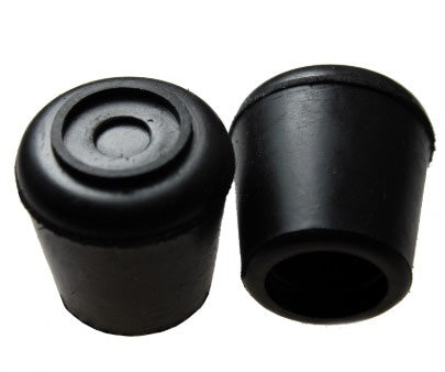 SHEPHERD 24PK 1/2'' BLACK RUBBER CHAIR TIPS BAG & UPC