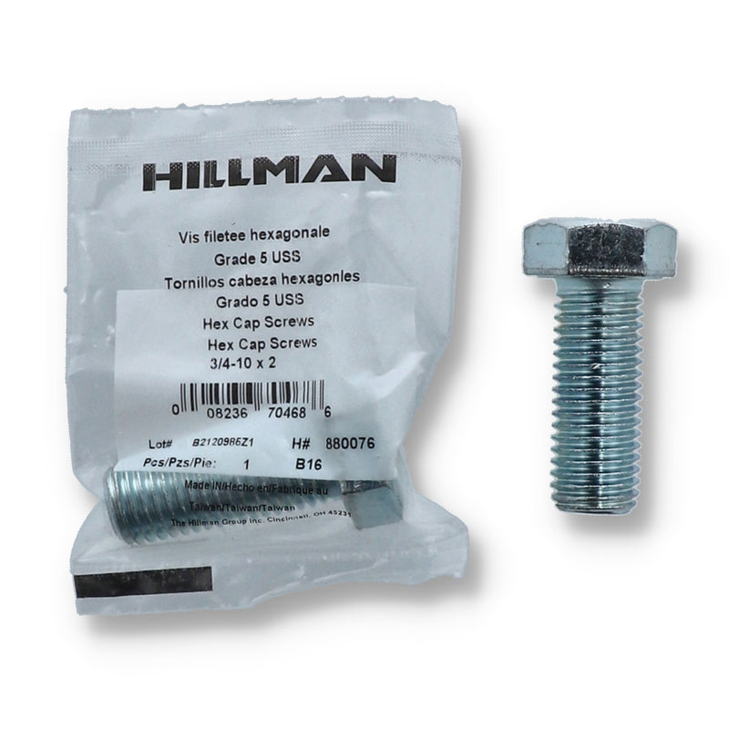 HILLMAN HEX CAP SCREW 3/4-10x2'' GRADE 5 BAG & UPC