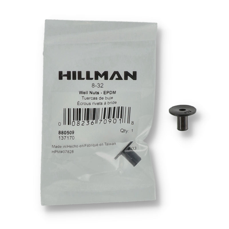 HILLMAN WELL NUTS EPDM 8-32 BAG WITH UPC