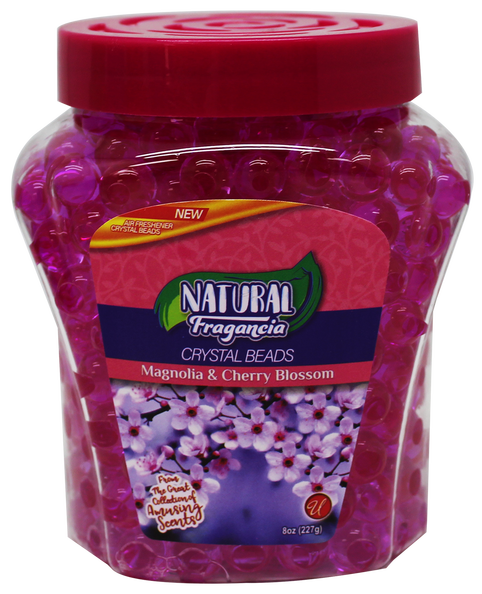 8oz CRYSTAL AIR FRESHENER BEAD MAGNOLIA CHERRY BLOSSOM