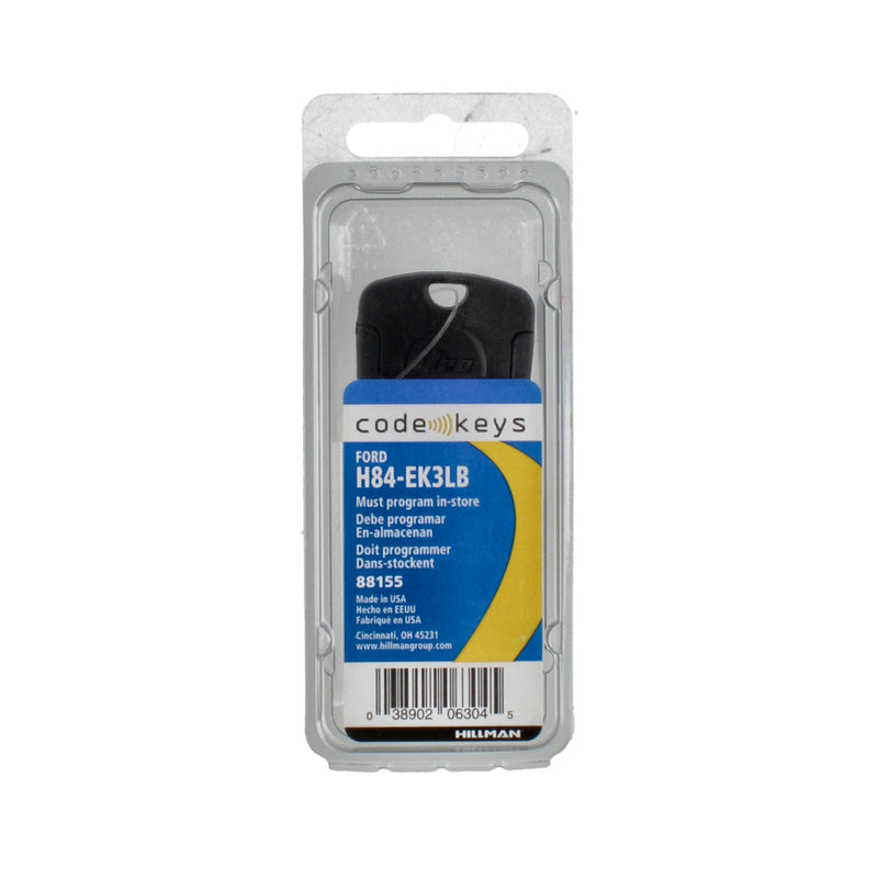 HILLMAN FORD CODE KEY H84-EK3LB