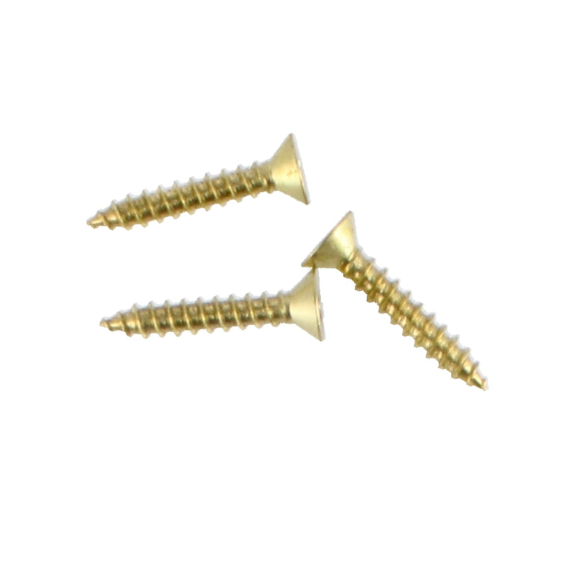 HILLMAN 6PK BRASS HINGE SCREWS #9x3/4'' LAQUERED