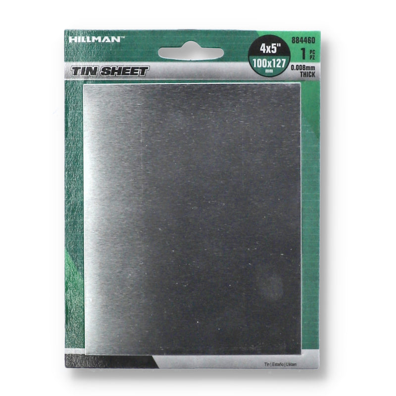 HILLMAN 4x5'' TIN SHEET .01'' THICK