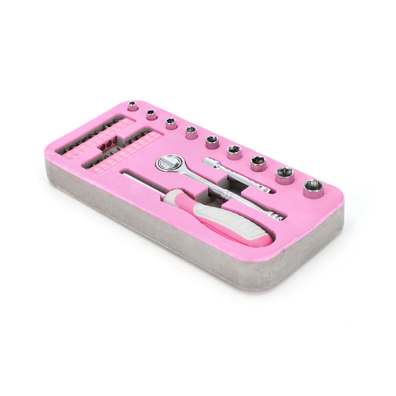 IIT 33PC LADIES SOCKET & BIT SET IN FOAM TRAY