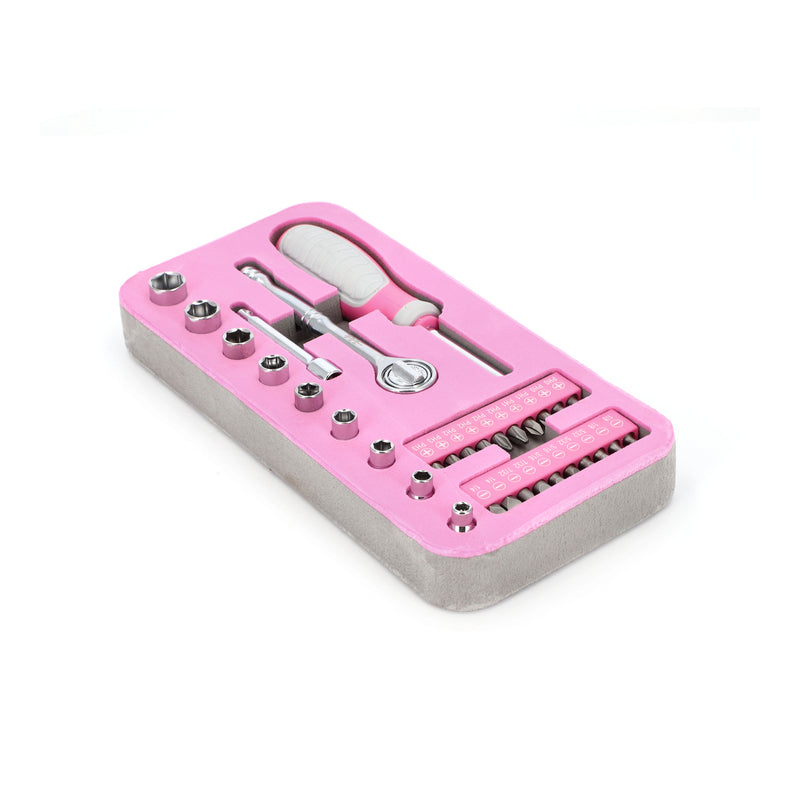 IIT 33PC LADIES SOCKET & BIT SET IN FOAM TRAY