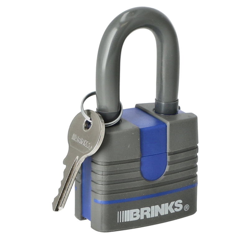 12pk BRINKS 1-/2" (40mm) WEATHERPROOF PADLOCK SET KEYED ALIKE