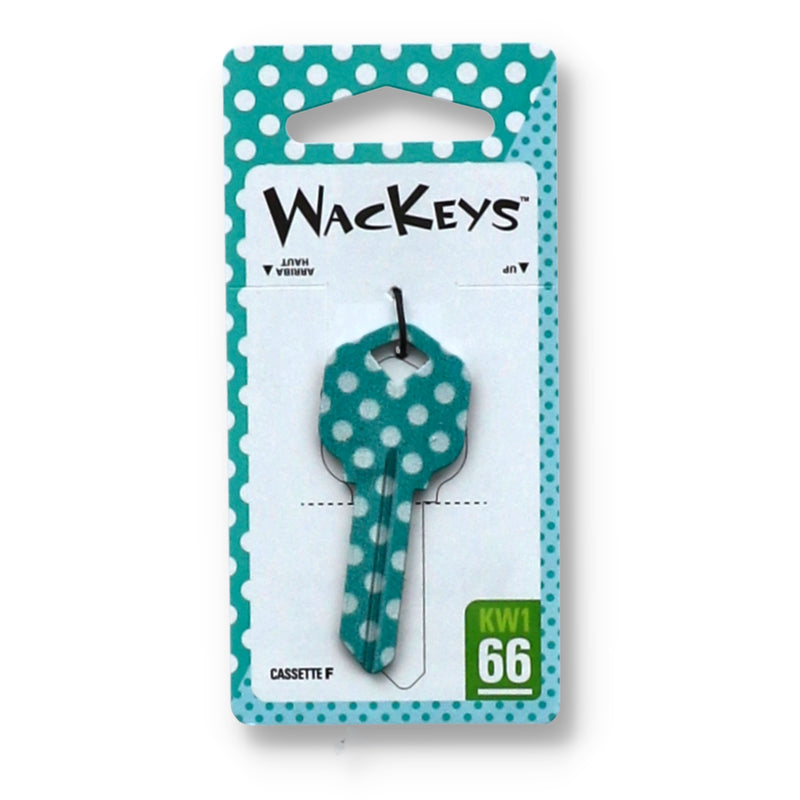 HILLMAN WACKEY TEAL DOT KEY BLANK KW1 66