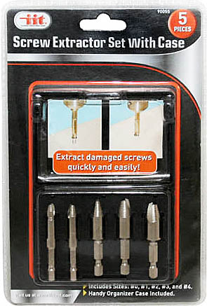 IIT 5pc DAMAGED SCREW REMOVER