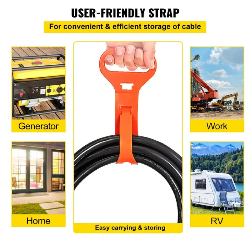 VEVOR 50' 40A 8/3 250V EXTENSION CORD WITH NEMA 6-50 ENDS