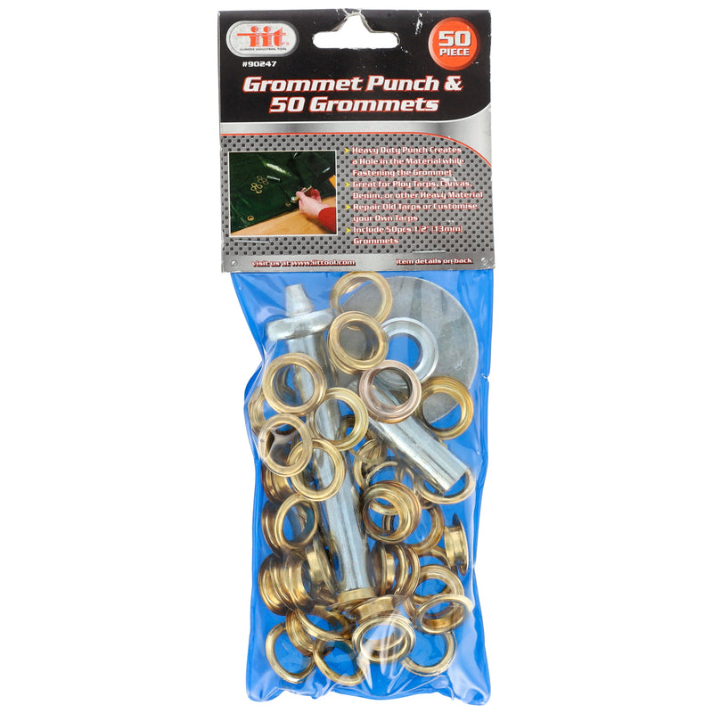 IIT 1/2'' GROMMET PUNCH & 25 PAIR OF GROMMETS