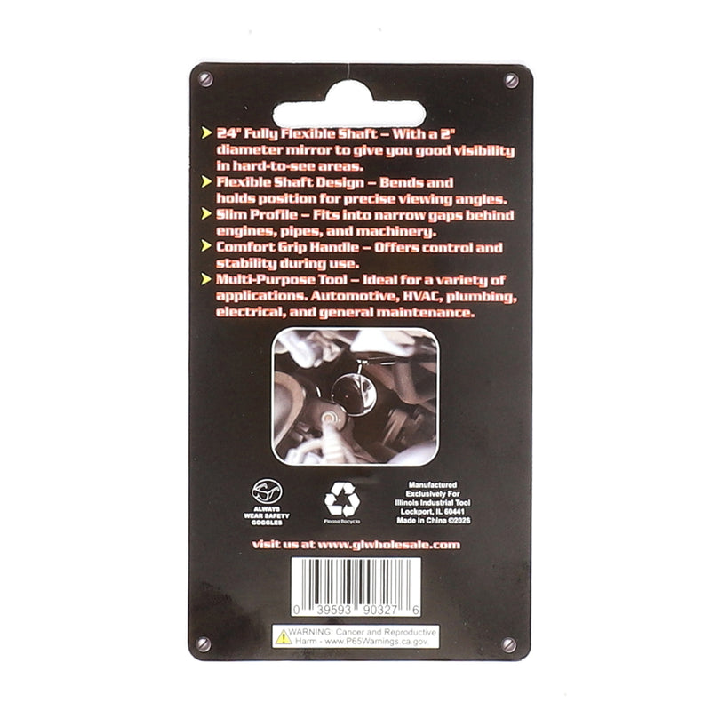 IIT 24'' FLEXIBLE 2'' ROUND INSPECTION MIRROR