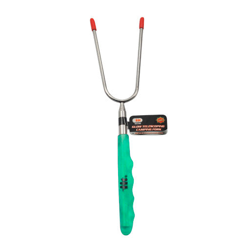 IIT TELESCOPIC CAMP FIRE FORK GLOW-IN-THE-DARK