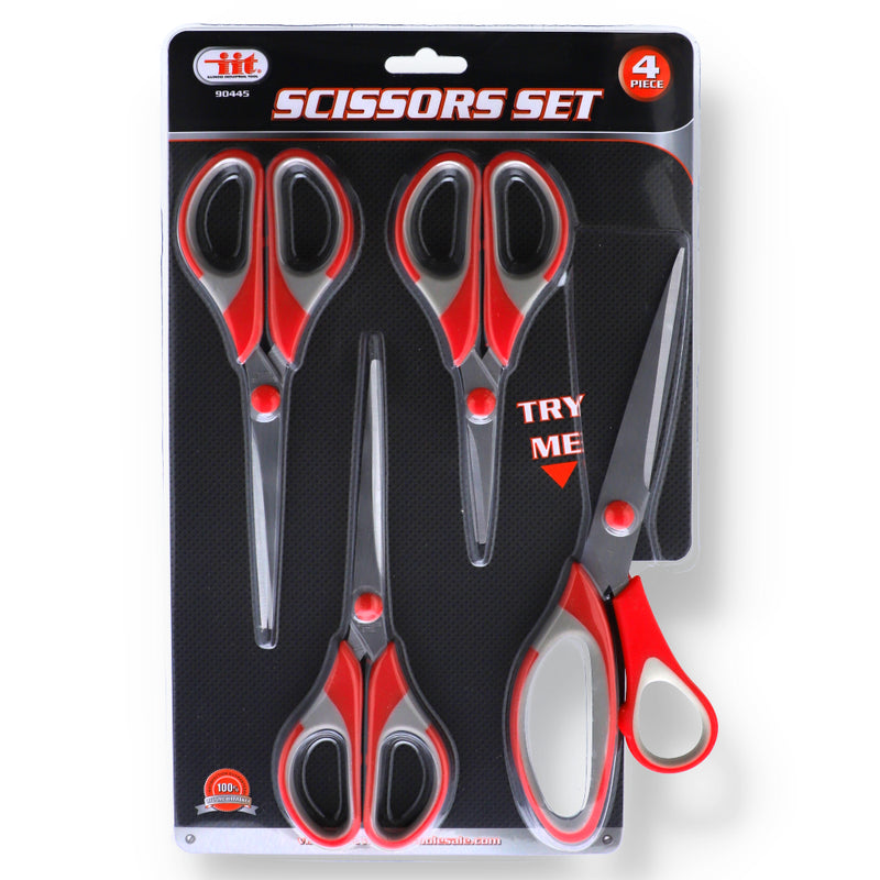 IIT 4PC CUSHION GRIP SCISSORS SET