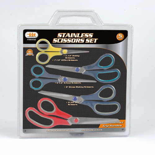 IIT 5pc COMFORT GRIP SCISSORS