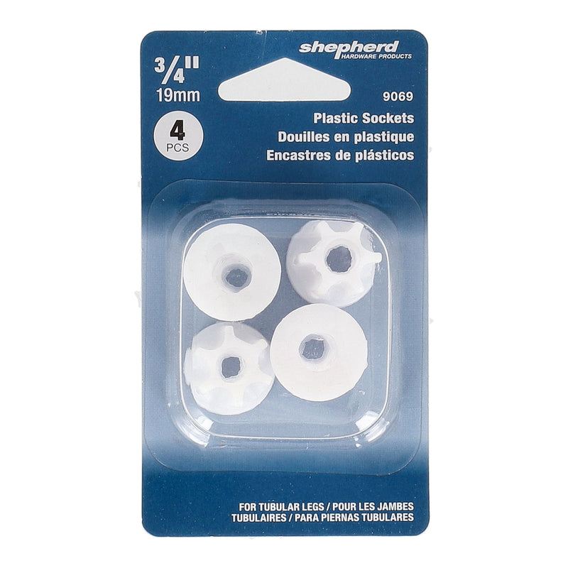 SHEPHERD 4PC 3/4'' PLASTIC SOCKETS