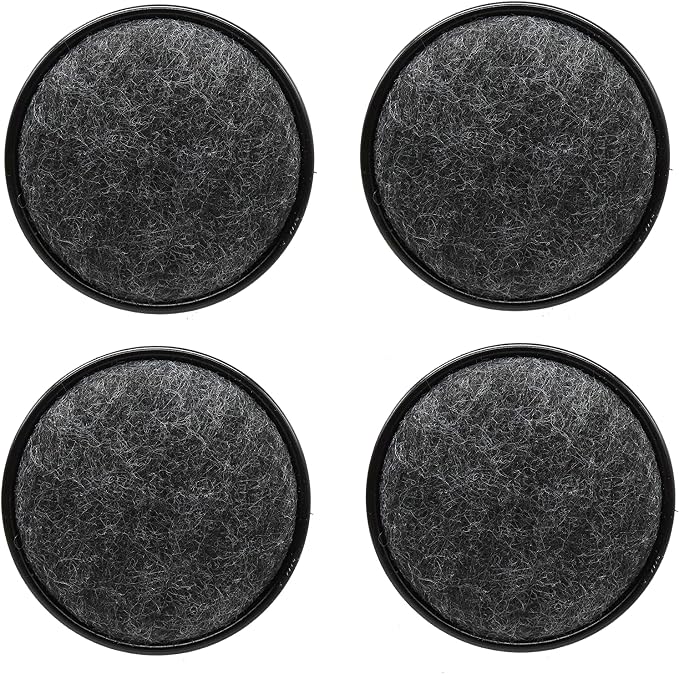 SHEPHERD 4PC 2-1/2'' ROUND CARPET BASE METAL CUPS