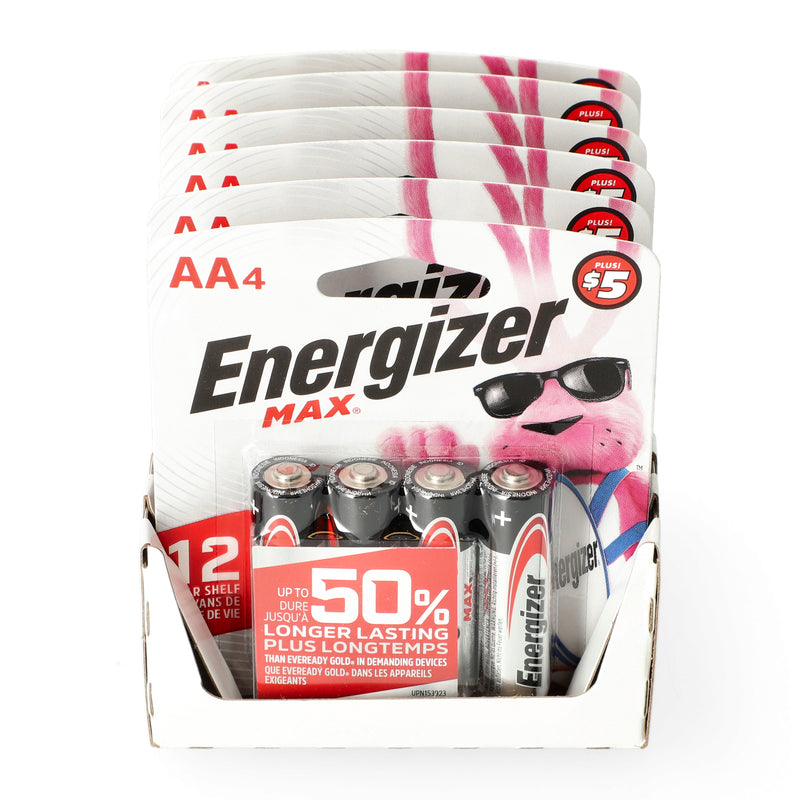ENERGIZER MAX 4PK AA BATERY $5 PRE-PRICE