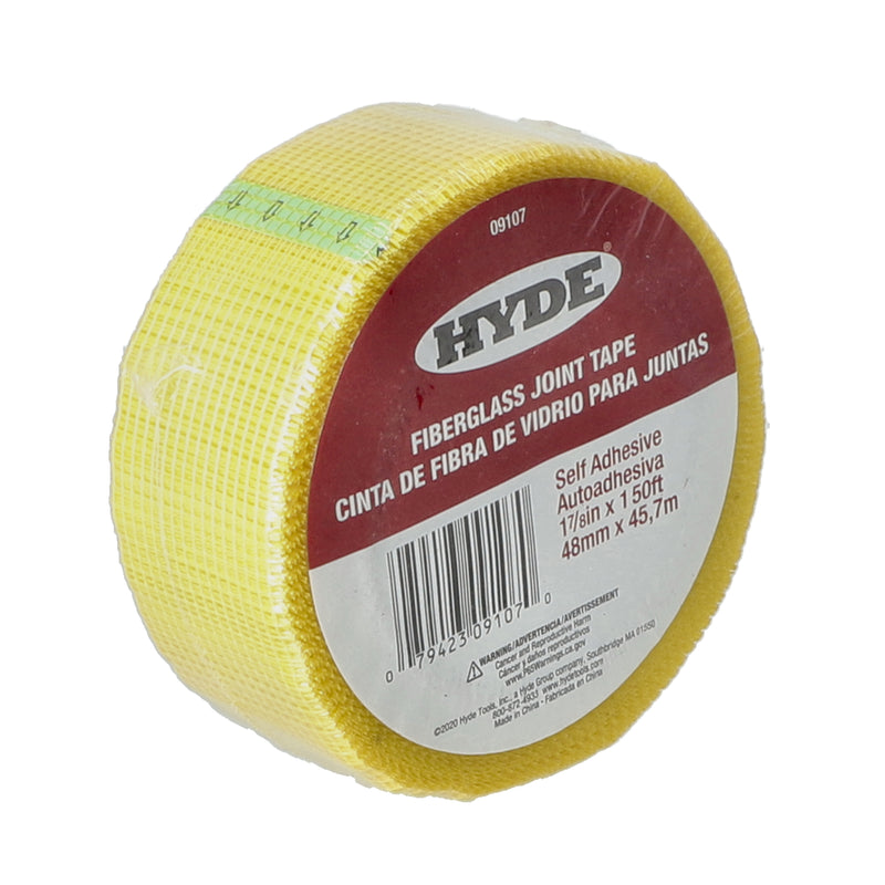 HYDE 150' x 1-7/8'' SELF-ADHESIVE FIBERGLASS DRYWALL JOINT TAPE