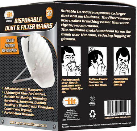 IIT 50pc DUST MASK SET
